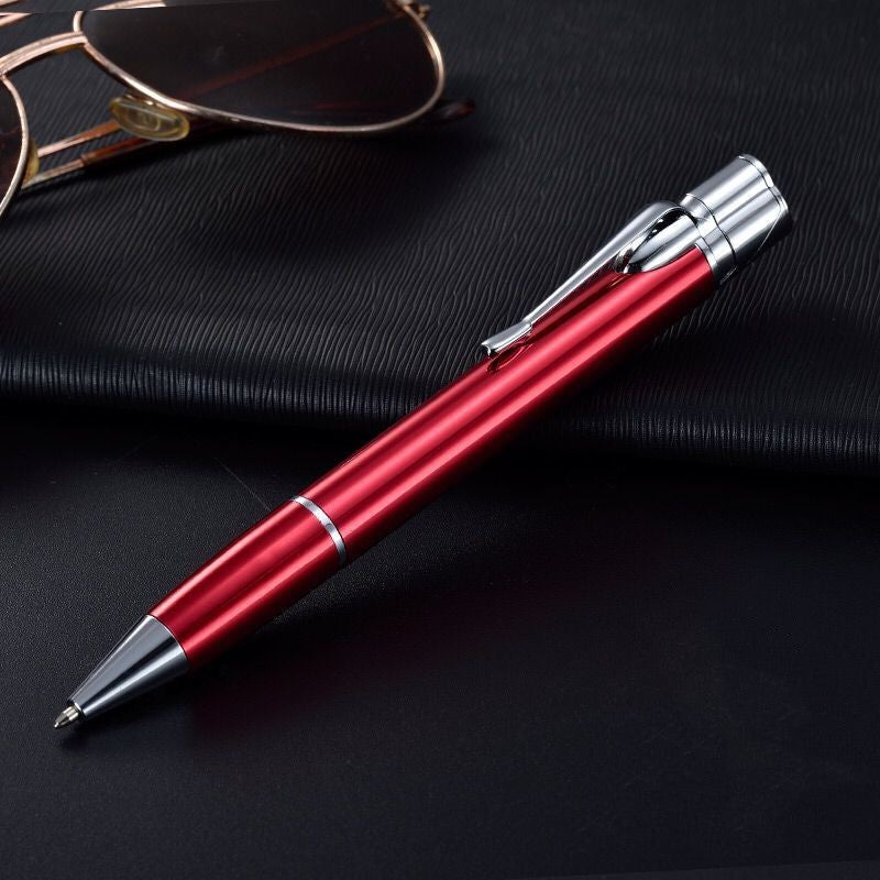 Metal Signature Pen Lighter Windproof Gas Inflatable Jet Lighter