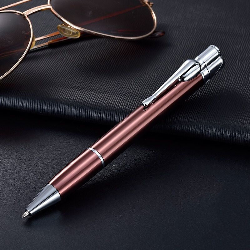 Metal Signature Pen Lighter Windproof Gas Inflatable Jet Lighter