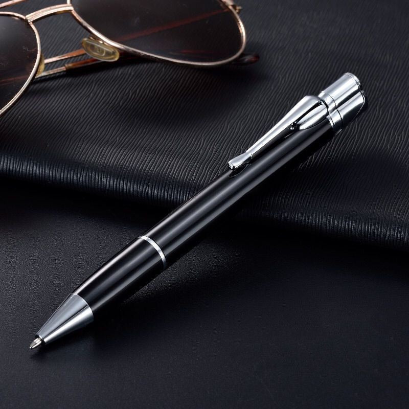 Metal Signature Pen Lighter Windproof Gas Inflatable Jet Lighter