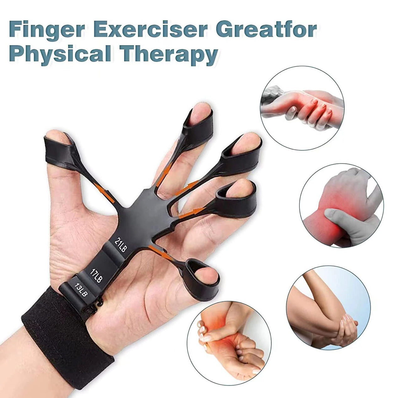 Silicone Grip Device Stretcher Finger Gripper.